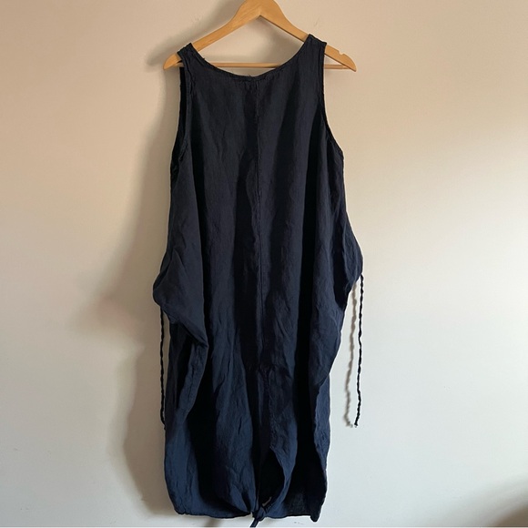 Vasna Blue Lagenlook 100% Linen Midi/Maxi Dress Womens Size 1X - Picture 9 of 9